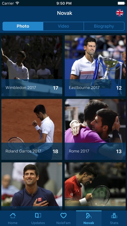 Novak Djokovic Official screenshot-3