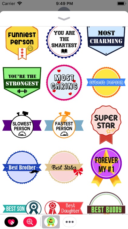 Best Award Badge Stickers
