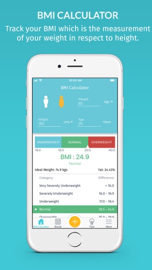 BMI Calculator & Fat Tracker