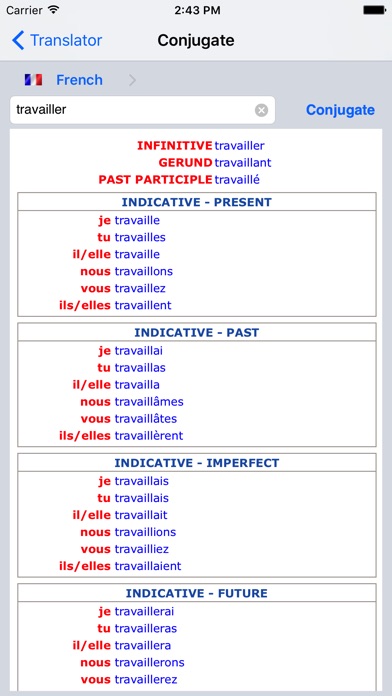 Offline Translator Fr-It screenshot 3
