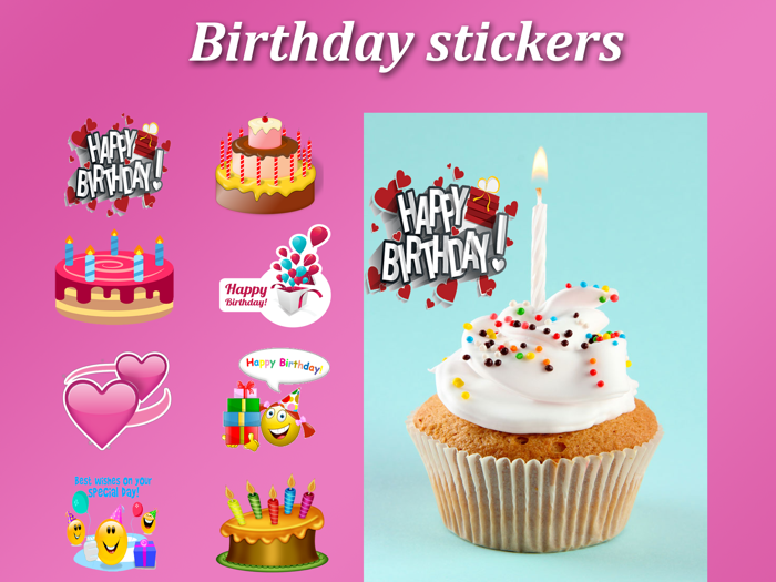 Happy Birthday-Awesome Stickers Pack