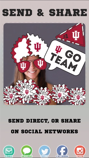 Indiana Hoosiers Selfie Stickers(圖4)-速報App