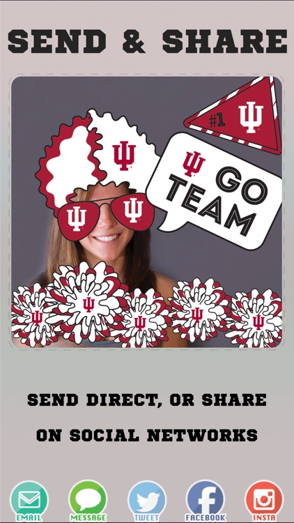 Indiana Hoosiers Selfie Stickers screenshot-3