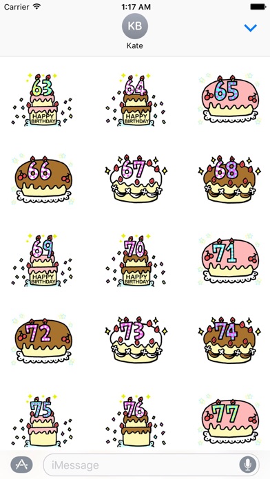 Animated Birthday Sticker Ver2 screenshot 2