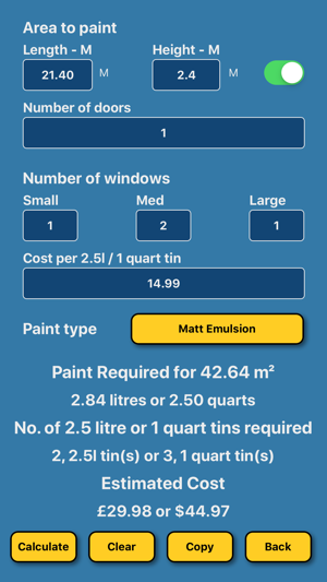 Paint Estimator / Calculator(圖2)-速報App