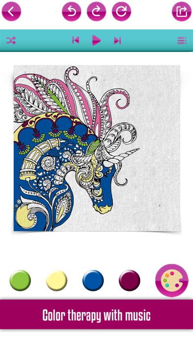 Coloring Pages: Color Therapy screenshot 2