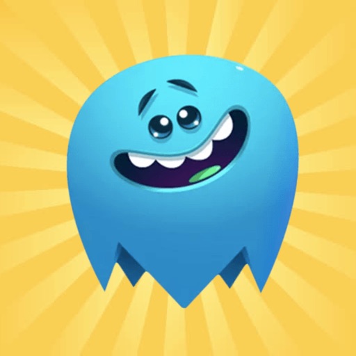 Funny Blue Ghost Stickers icon