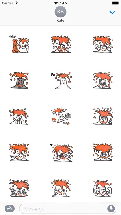 Explosion Volcano Emoji Sticker