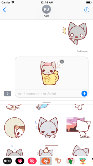 Diva Cat Emotes Sticker Pack(圖2)-速報App