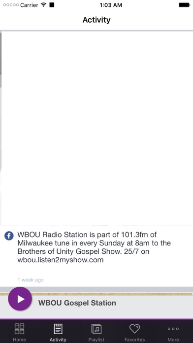 WBOU Gospel Station screenshot 2