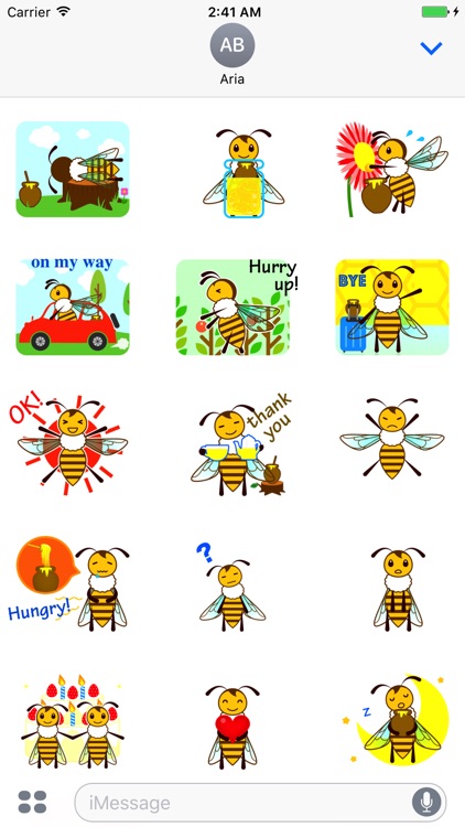 Animated Honey Bee Sticker screenshot-3