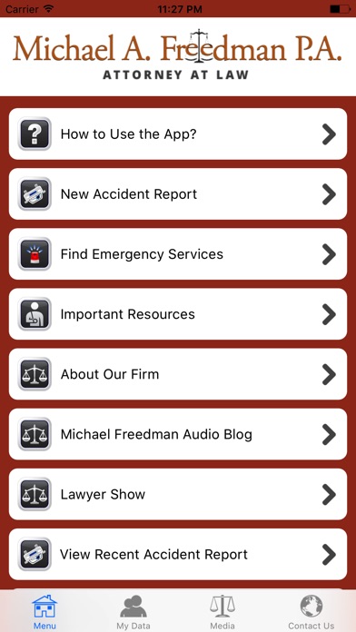 Michael A. Freedman Injury App screenshot 2