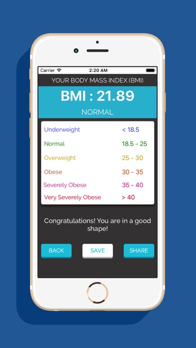 Smart weight BMI Calculator screenshot 4