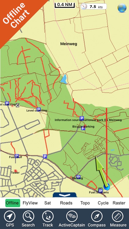 Meinweg National Park GPS and outdoor map