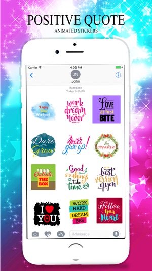 Animated POSITIVE & MOTIVATIONAL Quotes Stickers(圖3)-速報App