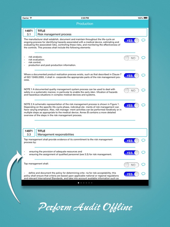 ISO 14971 audit app screenshot-3