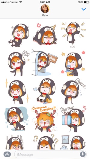 Buri the Penguin Girl stickers(圖3)-速報App