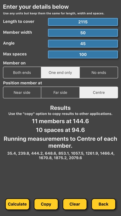 Baluster Post Space Calculator