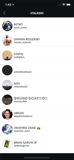 iphone screenshots - followers for instagram spy