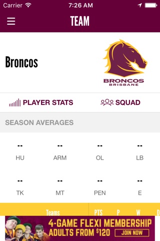 Brisbane Broncos screenshot 4