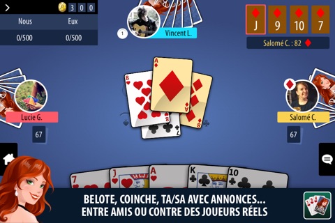 Belote & Coinche Multijoueur screenshot 2