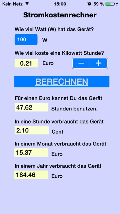 Stromkostenrechner für Geräte