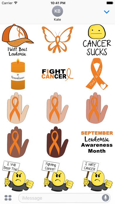 Leukemia Cancer Stickers screenshot 2