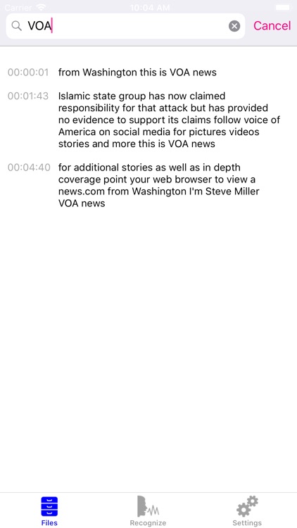 Speech Recognition - RECOG screenshot-4