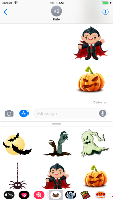 How to cancel & delete Happy Halloween Vampire Emojis from iphone & ipad 2