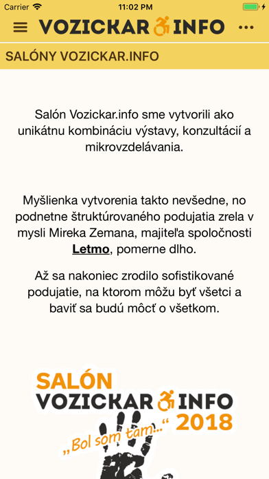 Vozickar.info screenshot 2