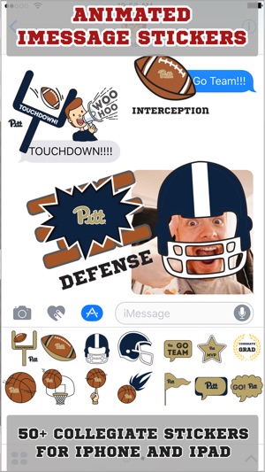 Pittsburgh Panthers Animated+Stickers for iMessage(圖1)-速報App