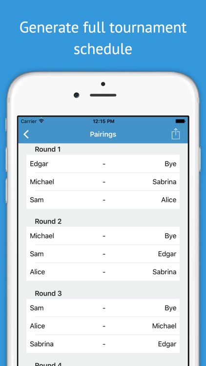Round-Robin Tournament Manager