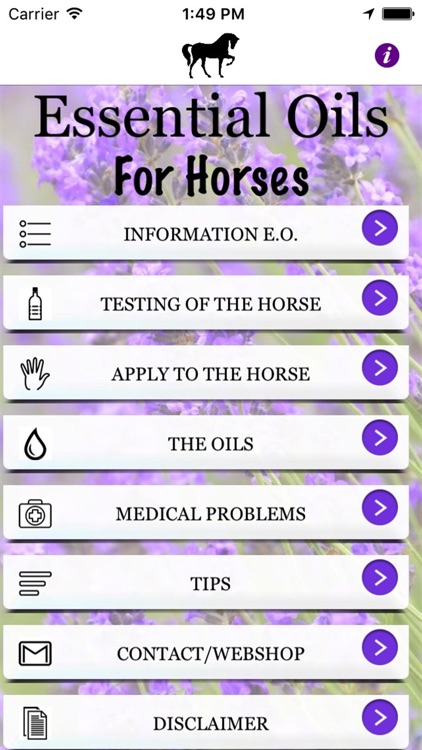 Essential oils for horses