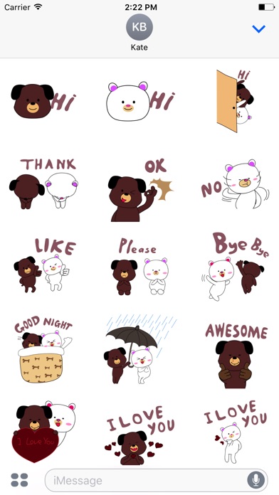 Milk and Chocolate dog sticker screenshot 2