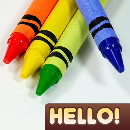 Hello Crayons Icon