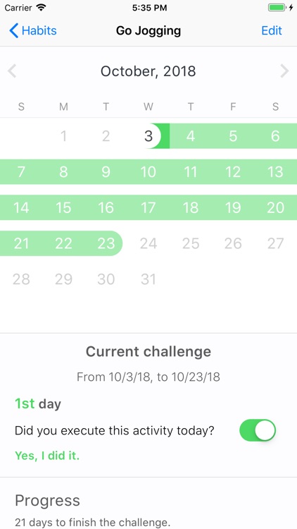 Habit Calendar