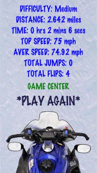 Snowmobile Slalom Racer screenshot 4