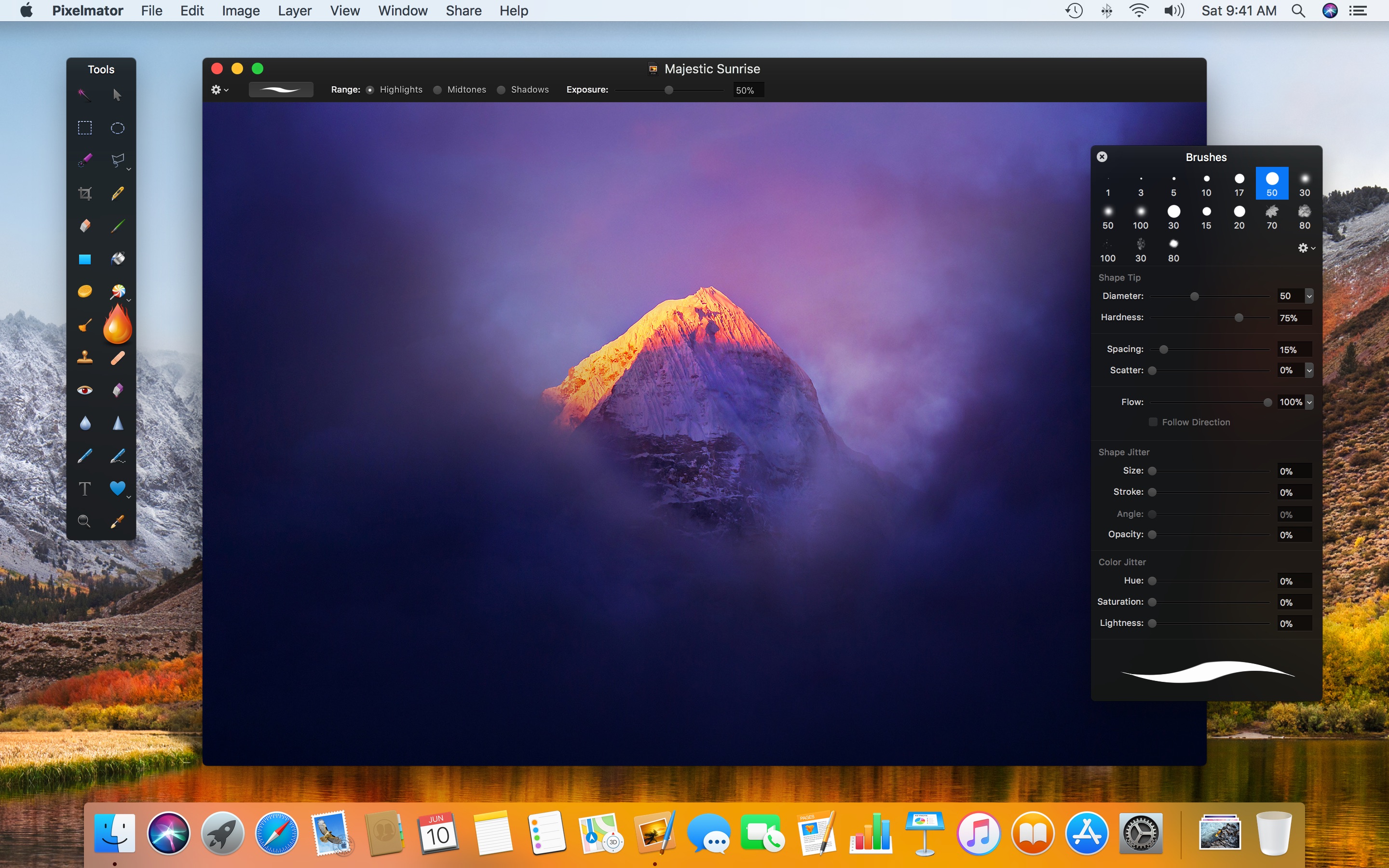 Screenshot do app Pixelmator