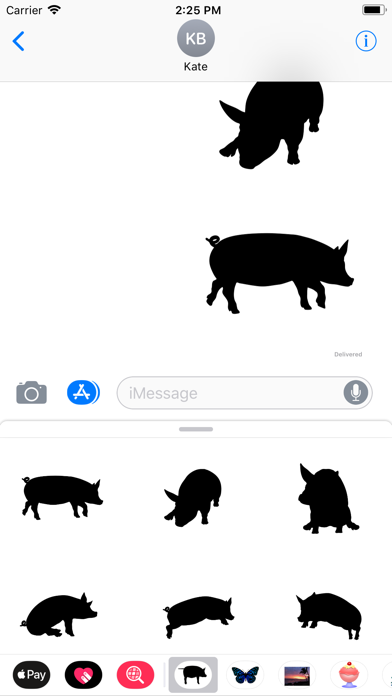 Silhouette Animal Stickers screenshot 3