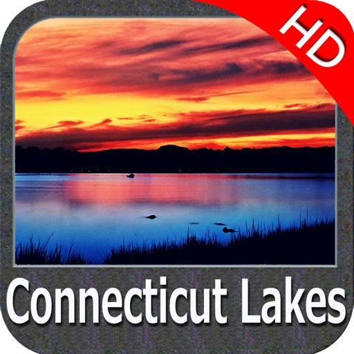 Connecticut lakes - fishing HD GPS chart Navigator