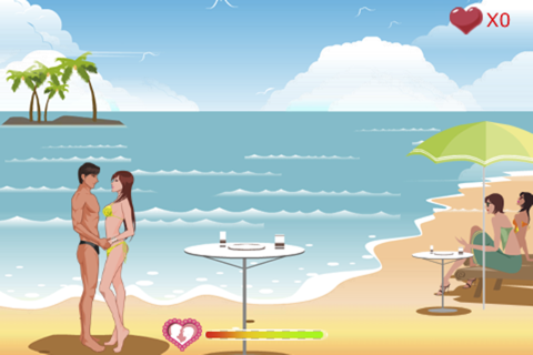 Couple Beach Kissing screenshot 2