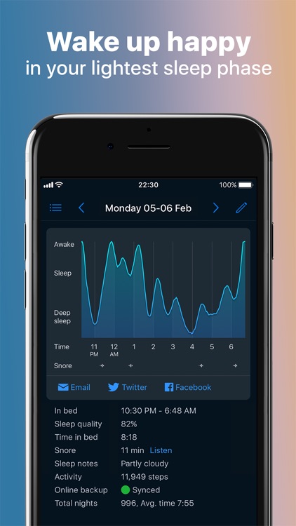 Sleep Cycle alarm clock screenshot-6