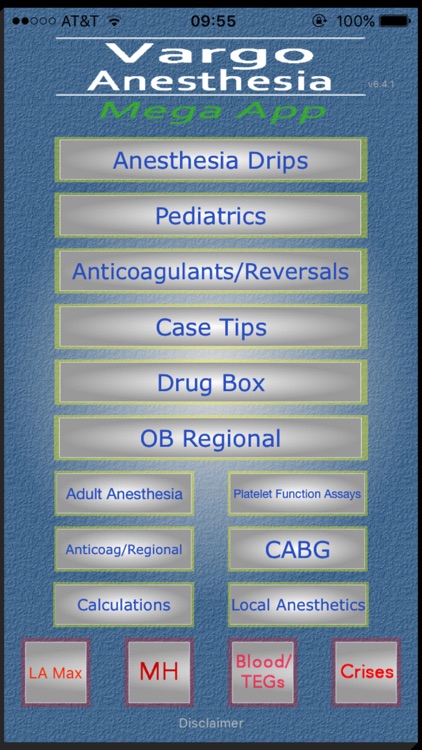 Vargo Anesthesia Mega App