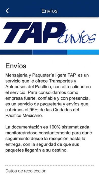 Transp. y Autob. del Pacífico screenshot 3