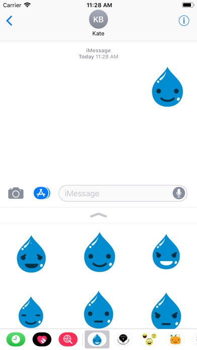 Drop Water Emoji & stickers screenshot 4
