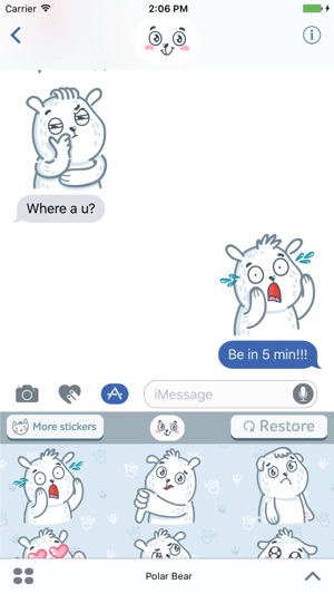 Polar Bear! Srickers for iMessage(圖3)-速報App