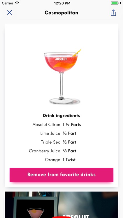 Drinkspiration By Absolut