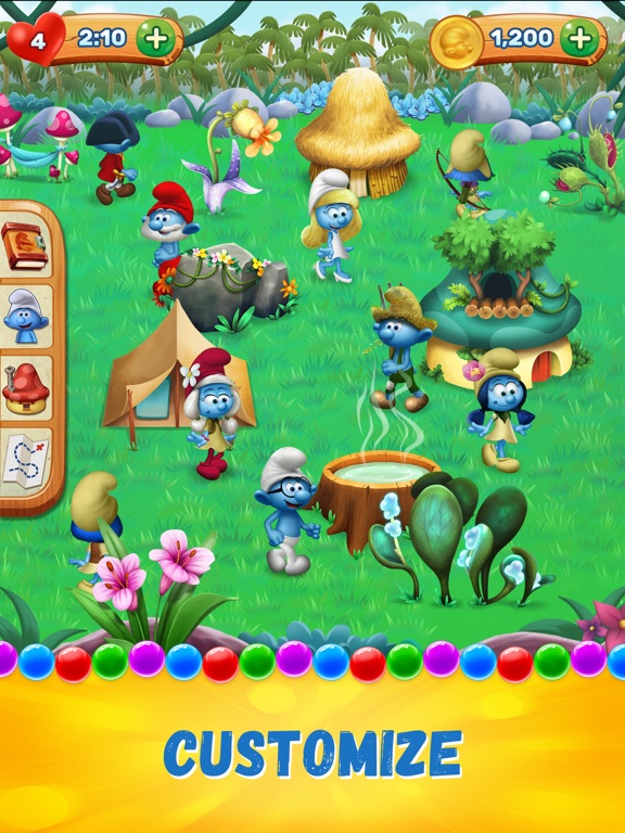 Скачать Smurfs Bubble Shooter Story