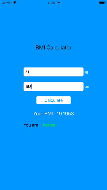 BODYMASSINDEX CALC screenshot-3