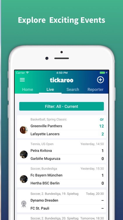 Tickaroo.FREE Livecasting